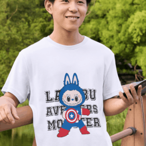 🛡️ Labubu Avengers Monster T-Shirt – Heroic Cuteness Unleashed!