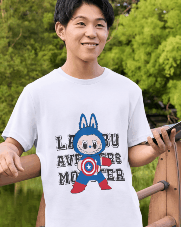 🛡️ Labubu Avengers Monster T-Shirt – Heroic Cuteness Unleashed!