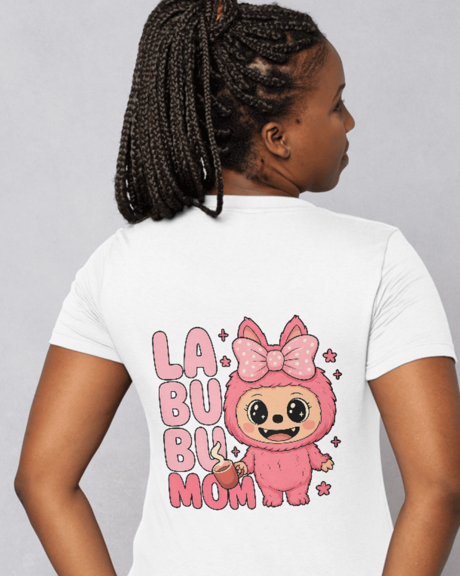 💖 Labubu Mom T-Shirt – Cuteness Meets Coffee Love!