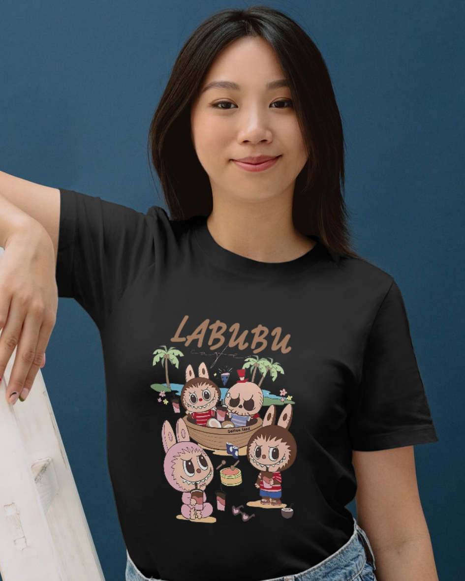 🌴 Labubu Beach Party T-Shirt – Island Vibes & Kawaii Tribes