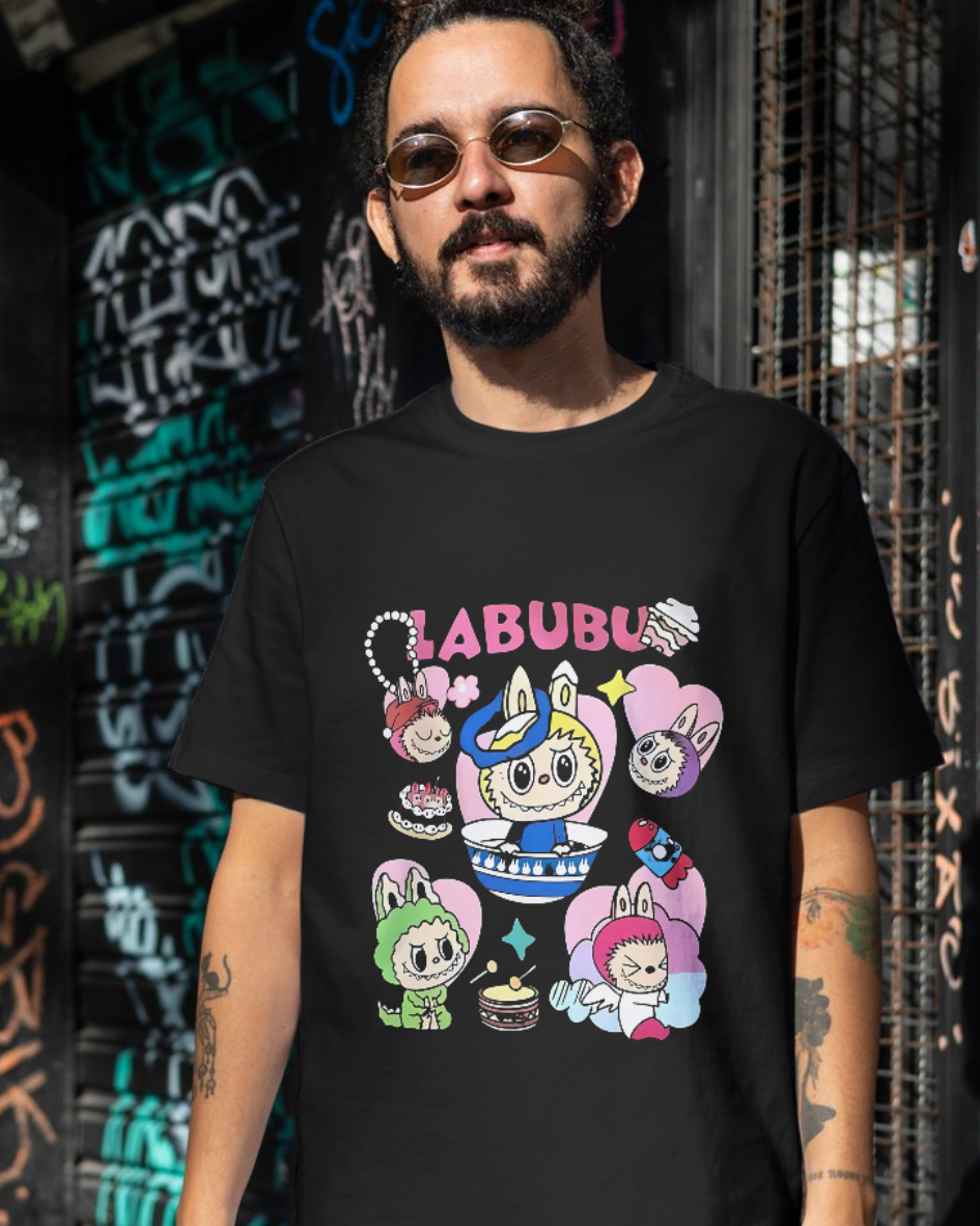 🍰 Labubu Dessert Dream T-Shirt – Sweet Chaos & Cute Vibes
