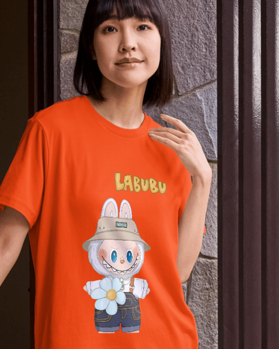 🌼 Labubu Nature Explorer T-Shirt – Bloom With Style