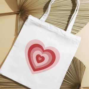 ❤️ Radiant Retro Heart Tote Bag