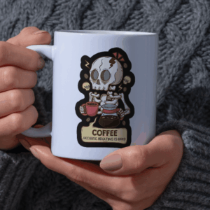 ☕💀 "Adulting Is Hard" Mug