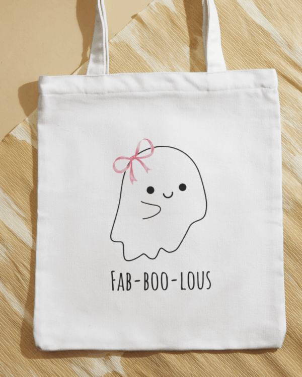 👻 Fab-BOO-lous Ghost Tote Bag