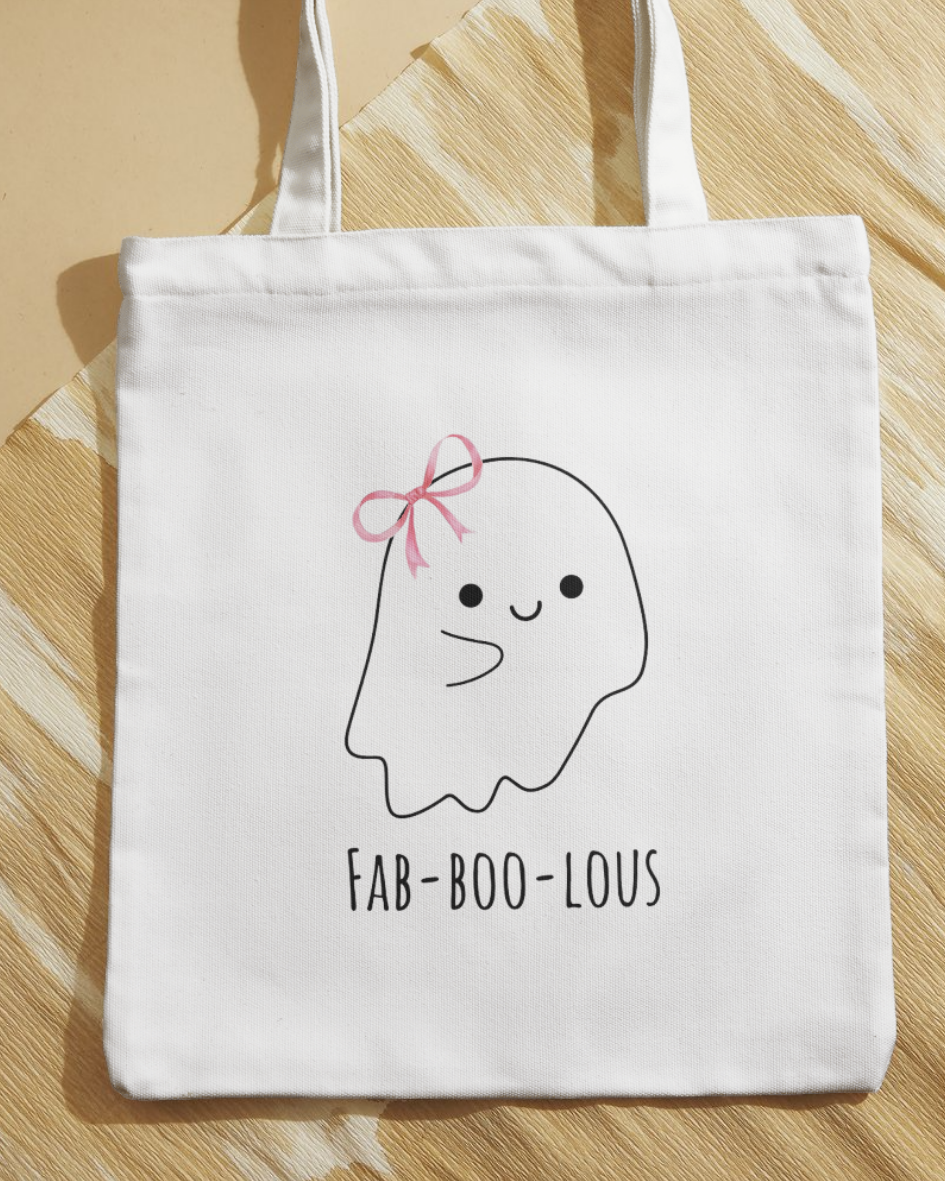 👻 Fab-BOO-lous Ghost Tote Bag