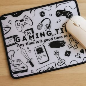 🎮 "Gaming Time" Mouse Pad