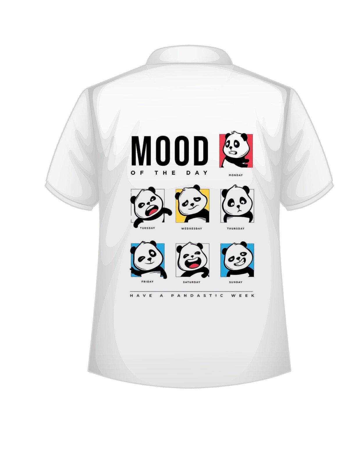 "Panda Mood Polo T-Shirt"