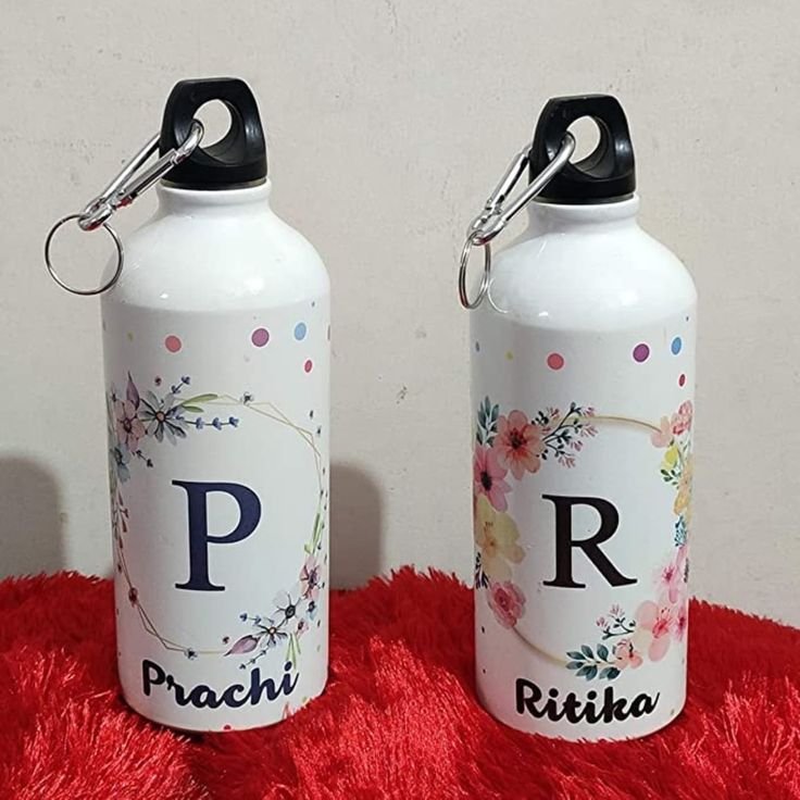 Floral Initial Bottles (750ml)