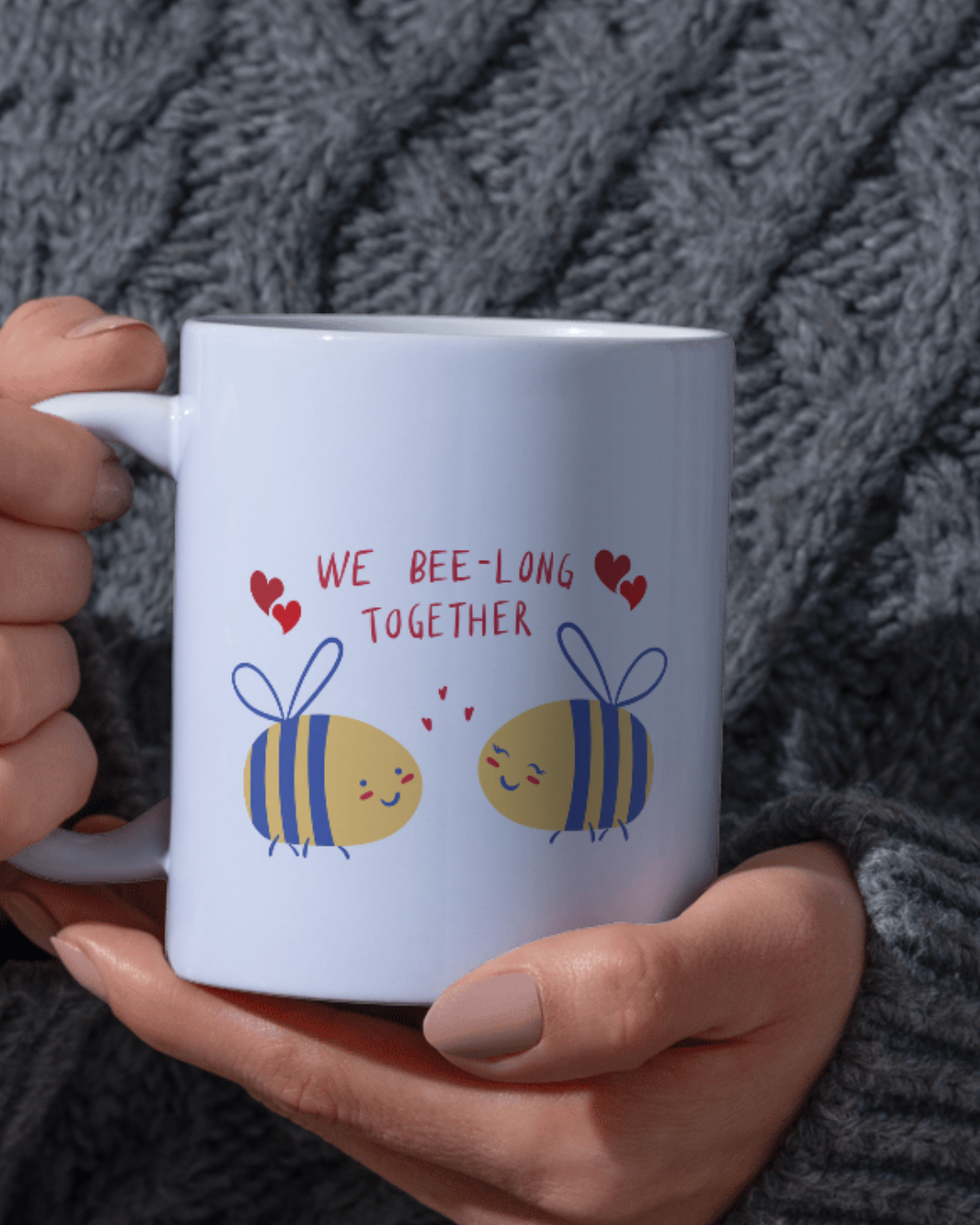🐝 We Bee-long Together Mug